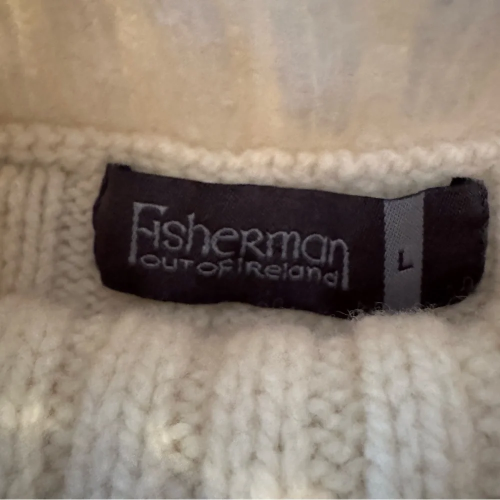 🦋Fisherman Out of Ireland Pure Wool Cashmere Blend Cable Knit Turtleneck🦋 - Picture 5 of 12